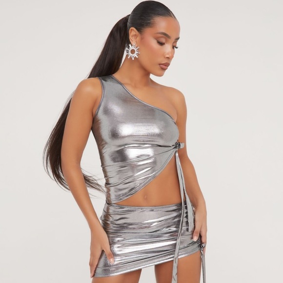 EGO silver matching skirt set - Picture 3 of 4